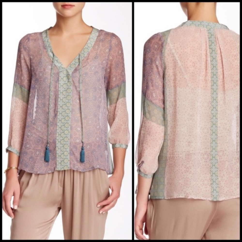 Anthropologie Gypsy 100% Silk Blouse